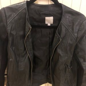 Halogen leather jacket